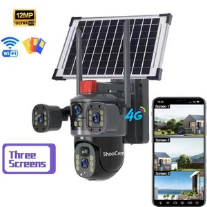 Caméra Solaire 360° Ultra HD 6MP – Vision Nocturne Couleur & Détection Humaine