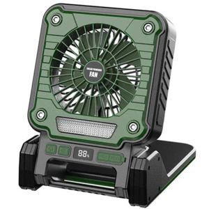 Lampe Ventilateur Solaire Rechargeable – Éclairage LED Multifonction
