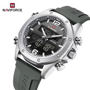 Naviforce Montre Homme De Luxe à Quartz Avec DATE , En Gomme, Très Tendance, Idéal Pour Le Business Nouvelle Collection NF9264