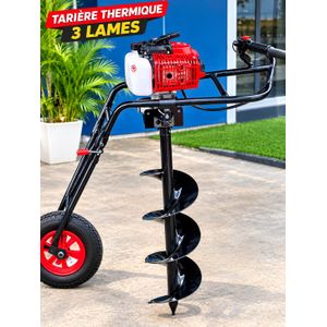 Tarière avec chariot 3 larme 
