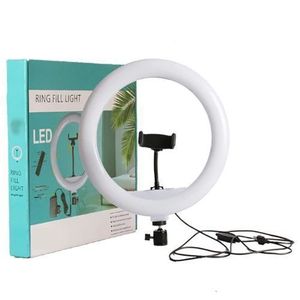 Anneau Lumineux 12" Pour Selfie - A-502 - Blanc/Noir