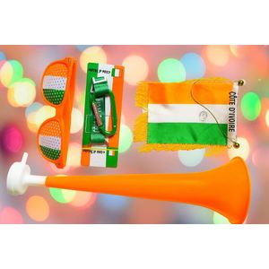 Gadgets Cote d'Ivoire Orange-blanc-vert (Kit Allez les Eléphants)