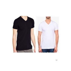 Lot de 2 tee-shirts Noir et blanc col V