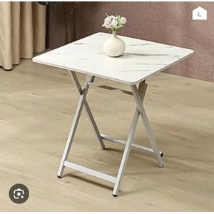 Tables pliante longue de salon effet bois blanc 