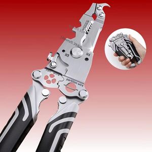 Dénudeur de fils pliant 18-en-1, pinces multifonctionnelles, conception de rangement pratique