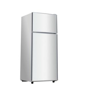 Nasco Réfrigérateur Double Porte -Nasf2-202Fl-Ds - 202Lt(102Lt Net)/R600A/Dark Silver/Eco. D'Energie