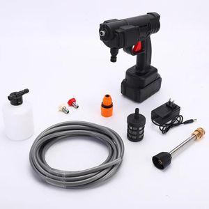 Pistolet A Eau Lavage De Voiture Portable(Haute Pression)-Avec Deux Batteries_ NOIR