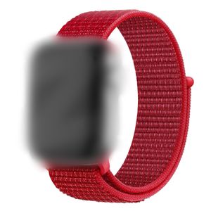 Bracelet de rechange en nylon compatible Apple 38/40/41/ et 42mm (série 10/11) mm-rouge