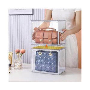 Vitrine Transparente En Acryl Pour Rangement, Décoration, Présentation, Grand Cube Pour Objets De Collection, Figurines Miniatures, Protection Anti-Poussière