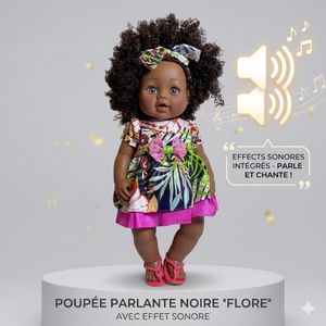 Poupée Noire Africaine 46cm (vêtement variable)