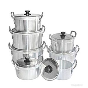 Casserole 7 Pieces Lourd Alu Bouchon hy