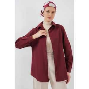 Bigdart Chemise Basique Oversize Modeste 103901 - Prune