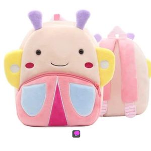 Sac à Dos En Peluche Pour Enfant / Sac à Dos Scolaire Ultra-Doux En Forme De Papillon.