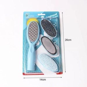 Kit Pédicure 4 en 1 – Râpe Pieds Multi-Accessoires pour Soin Complet