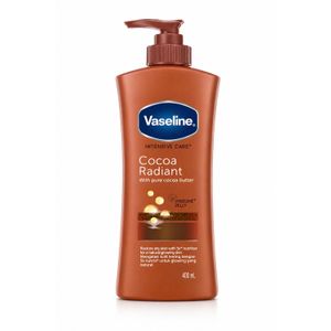 Vaseline Cocoa Radiant Lait Hydratant Corps – Lotion Nourrissante au Beurre de Cacao Pur – Peaux Sèches & Teint Éclatant – 400 ml