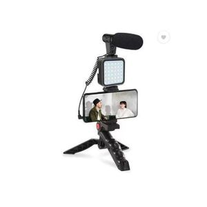 Kit De Création Vidéo, Live AY-49 Avec Lumière Caméra De Vlogging Et Micro, Kit Trépied BH