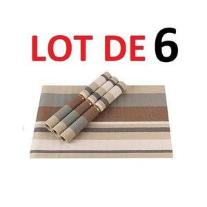 Lot De 6 NAPPES De Table Lavables