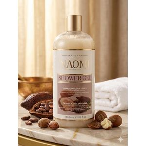 Naomi Gel Douche Naturel Cacao & Beurre de Karité du Ghana - Nutrition Intense