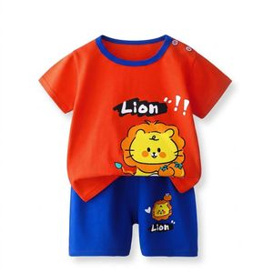 Ensemble deux pièces, t-shirt à manches courtes + short, adapté aux bébés de 0 à 3 ans