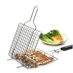 Grille Pour Poulet Poisson Anti-adhésif En Inox/Grande
