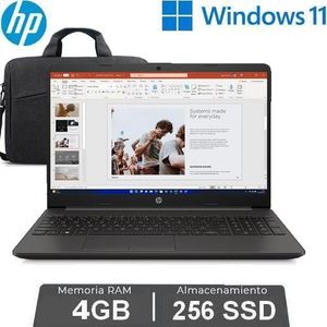 Hp  250 G9 - DUAL CORE - 4GB RAM / 256 GB SSD - ECRAN 15.6 " - NOIR - SAC OFFERT - WINDOWS 11 