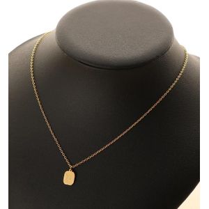 Taureau Collier Femme Doré avec Pendentif Carré Élégant – Bijou Tendance