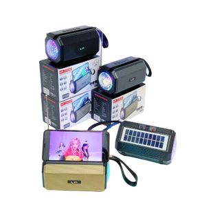 Haut-Parleur Solaire Sans Fil LP V112 SUN 8W – Enceinte Bluetooth Rechargeable Solaire avec Basses Puissantes, Antenne Radio FM, USB, Carte TF, LED & Support Smartphone