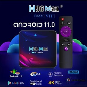 Boîtier Smart TV et WiFi,Android 11.0, 4K, HDR, G7 Mini