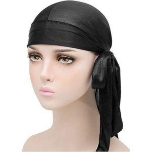 Magnifique Bandeau En Satin Soyeux Bonnets Légers Et Respirants Durags Unisexes à Longue Queue