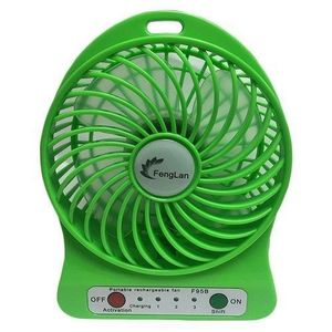 Vert - Mini ventilateur portable avec batterie rechargeable et 3