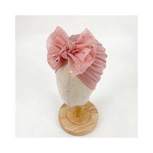 ShebSheb Chapeau en coton respirant pour bébé fille et tout-petits, chapeau noué pour nouveau-né, joli turban doux avec nœud en forme de beignet