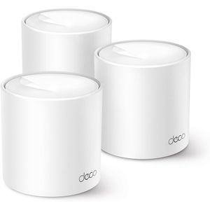 TP-Link Deco WiFi 6 Mesh AX1500Mbps Deco X1500 (3-Pack), Système WiFi 6 pour Toute la Maison, Couverture de 520m2, Installation Facile, Contrôle Parental, Compatible avec Toutes Les Box Fibre