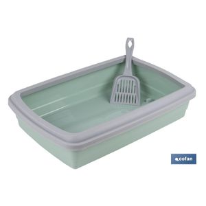 Grand bac à litière pour chat-avec pelle