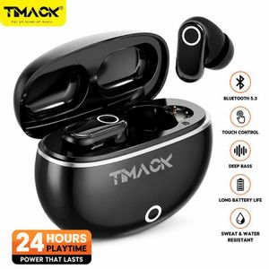 Timack Écouteurs sans Fil - Bluetooth 5.0 - Étanche IPX7 - Autonomie 40h