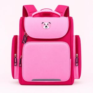 Sac à Dos Scolaire Grande Taille pour Enfant – 40 × 30 × 17 cm – Multiples Compartiments – Rose