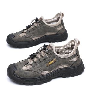 Chaussures de plein air pour homme élégantes, légères et antidérapantes | Baskets pour homme tendance et respirantes - Gris