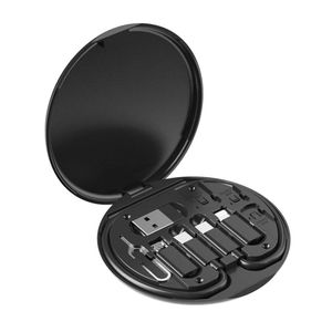 TodyJeyHo Boîte de rangement multifonction pour câble de données, adaptateur pour appareils USB-C et Micro-USB, câble de transfert de données universel