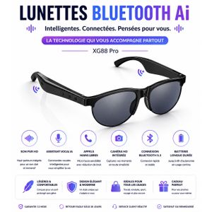 Article Lunettes Bluetooth AI XG88 Pro – Lunettes Connectées Sans Fil avec Haut-parleurs Intégrés