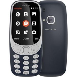 Nokia Mobile 3310 GSM 2.4'' Radio FM Dual / Double SIM Torche 1200 Mah- Bleu Gris