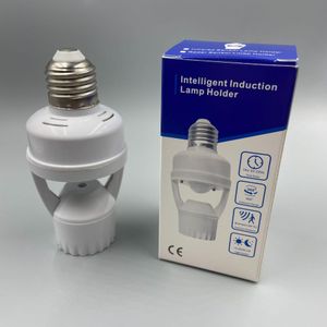 Luminor  Support d'Ampoule à vis E27 Intelligent avec Détecteur de Mouvement Infrarouge 360°