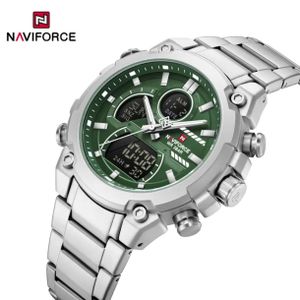 Naviforce Montre Homme De Luxe à Quartz Avec DATE , En Acier Inoxydable, Très Tendance, Idéal Pour Le Business Nouvelle Collection NF9278