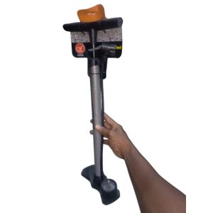 Pompe à Vélo Professionnelle sur Pied avec Manomètre – Gonflage Rapide Haute Pression – Multi-Embouts Universels