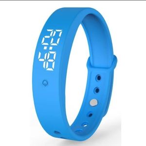 Bracelet intelligent numérique LED Moniteur Thermomètre Alarme par vibration 