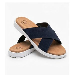Sandales Homme Turquie à Doubles Boucles-Bleu