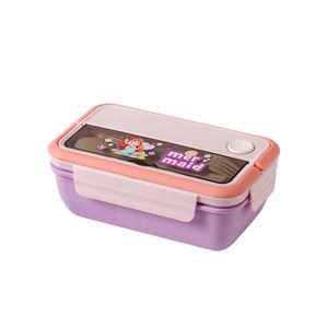 Boîte à Goûter Enfant – Lunch Box avec Couvercle, Fermeture Sécurisée et Motifs Animés