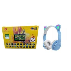 Tablette Educative enfant 7 pouces Android 10, 8 Go de RAM, 128Go de ROM, Bluetooth, Wi-Fi + un casque offert