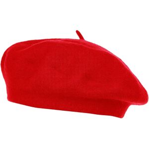 Casquette femme, rouge et ivoire