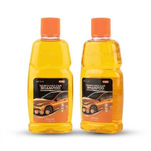 Kit de 2 Shampoings Auto avec Cire Carsun "Wash & Wax" (500ml x2) – Shampoing Lustrant & Protecteur pour Carrosserie
