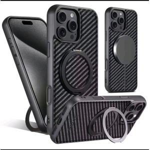 Coque iphone 15  noir suteni bague 