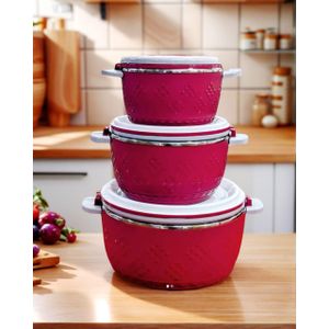 ensemble 3pcs bols isotheme en plastique